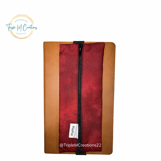 Bookmark Pouch (Maroon/Black)