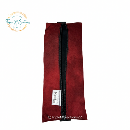 Bookmark Pouch (Maroon/Black)