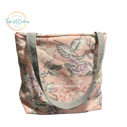 Lunch Tote Bag (Pink Floral)