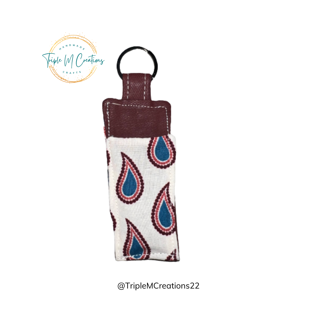 Chapstick Holder (Teal/Maroon)