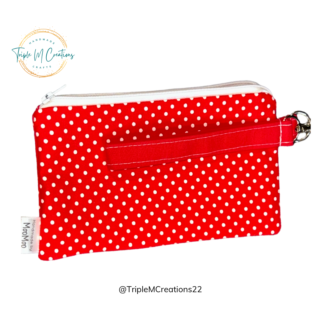 Wristlet Wallet (Red/White)