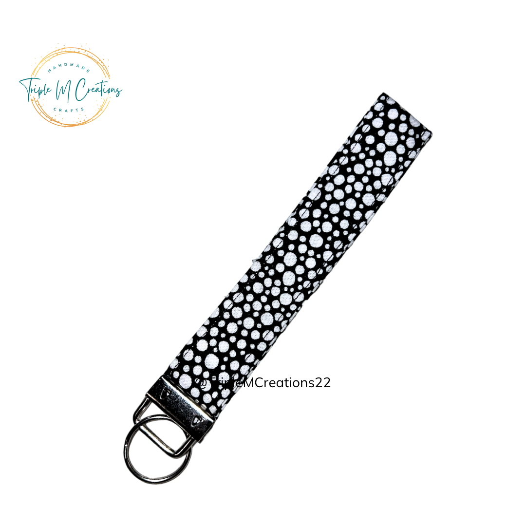 Wristlet Keychain (Black/White)