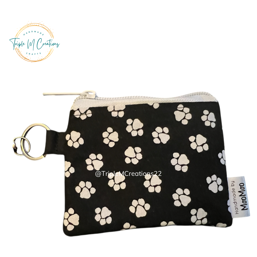 Mini Keychain, Coin Purse Bundle (Dog Paws)