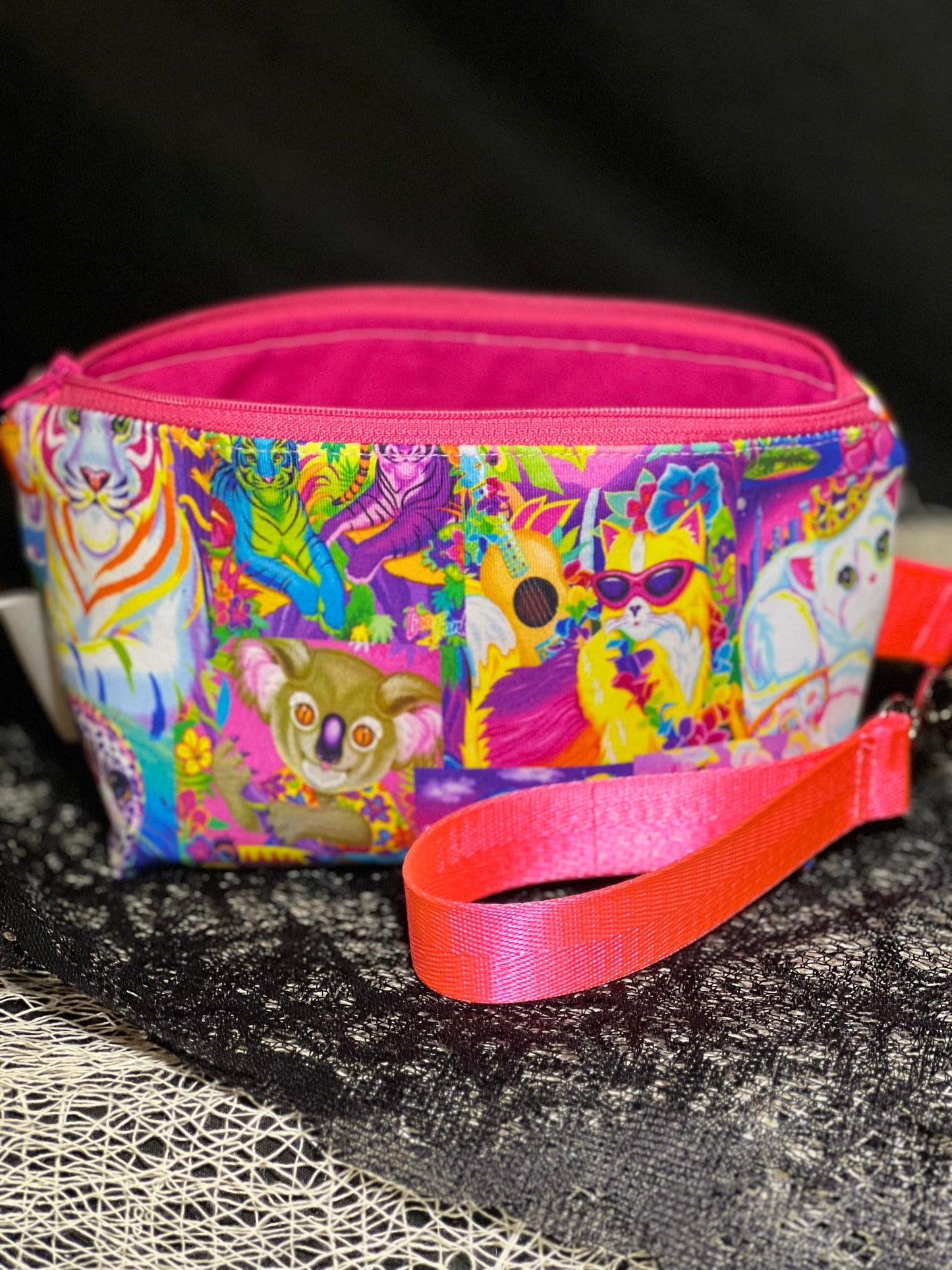 Wristlet Wallet (Neon Animals)