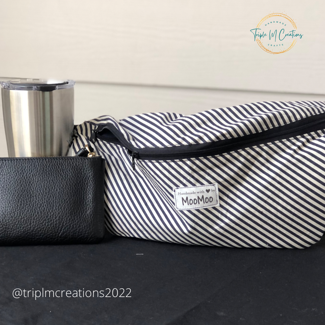 Waist Bag Navy Strips